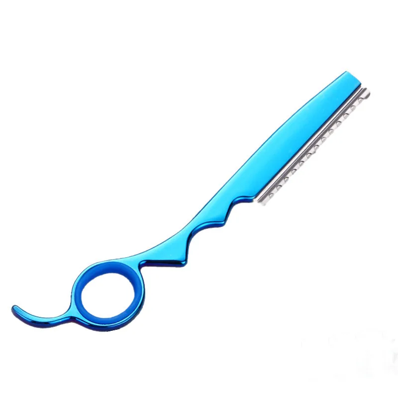 Бритвенный станок с перьями, синий титановый бритвенный станок TR007B