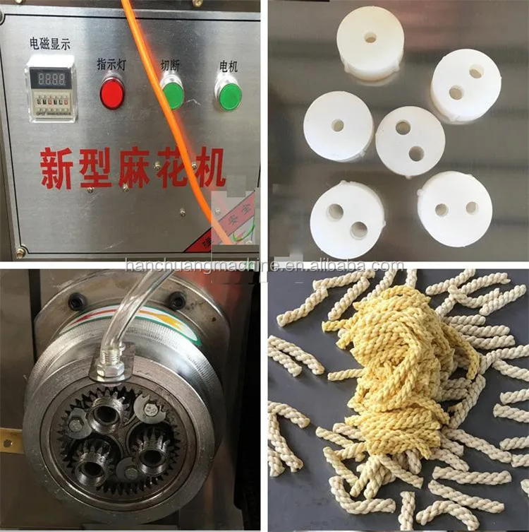 crispy snack food twist bread making machine