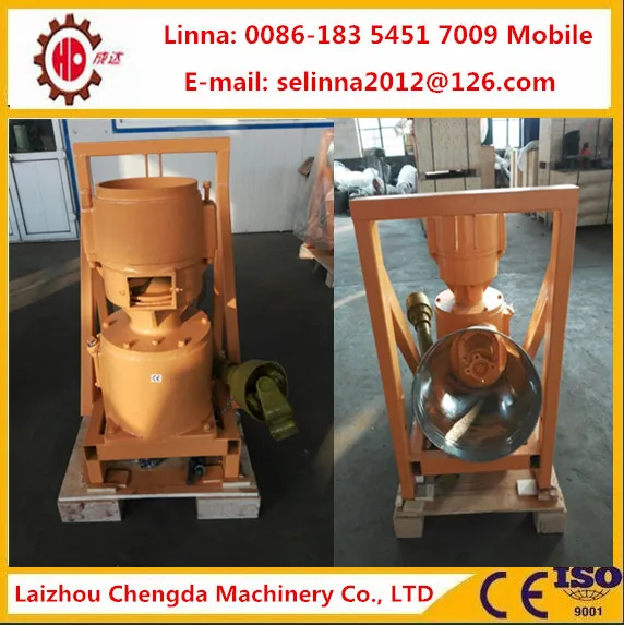 Tractor driven pellet mill pto with roller moving
