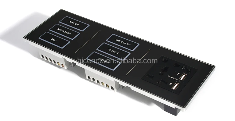 Выключатель света настенная розетка подключенная панель прикроватная управления для отеля