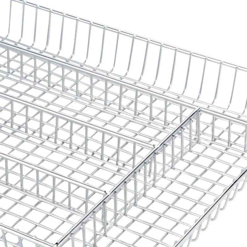 Utensil Organizer Cutlery Tray Collection Appliances Kitchen Drawer Dividers Storage Holder Iron Mesh Cutlery Rack