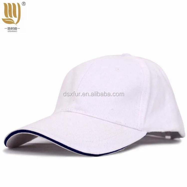 Cheap Price 100% polyester baseball cap Custom embroidered Logo Women Red sandwich brim palin Baseball caps and hats