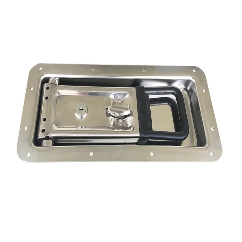 Truck Body Parts Refrigerated Truck Tool Box Paddle Lock Latch Stainless Steel Container Box Trailer Door Lock Latch