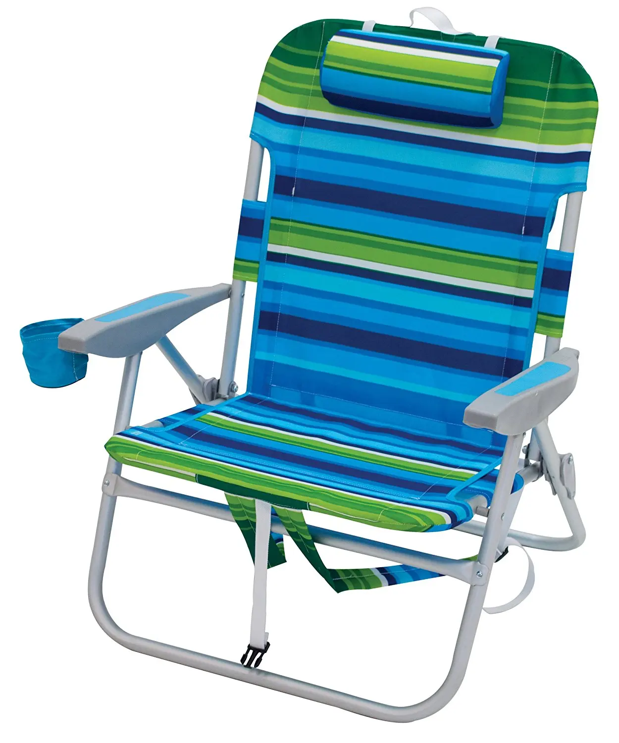 outdoor lightweight 4-Position Aluminum  seat Beach camping folding arm Chair