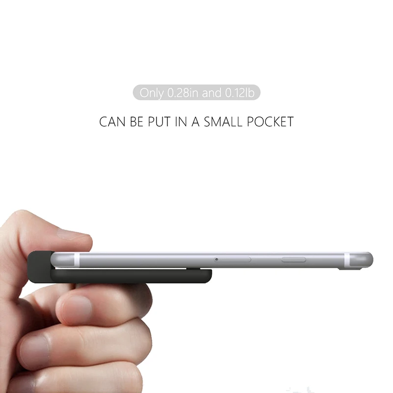 
OISLE 2200mAh Wireless Bank Power Palm-Sized Ultra Slim Battery Case for iPhone 