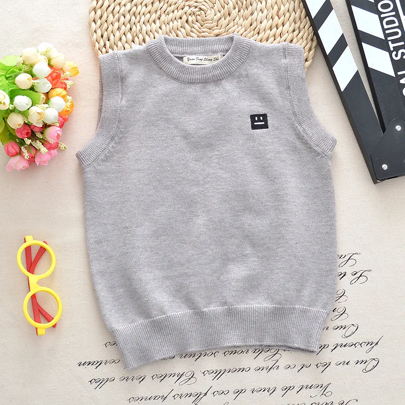 
Hot sale boys and girls uniform vest sweater 