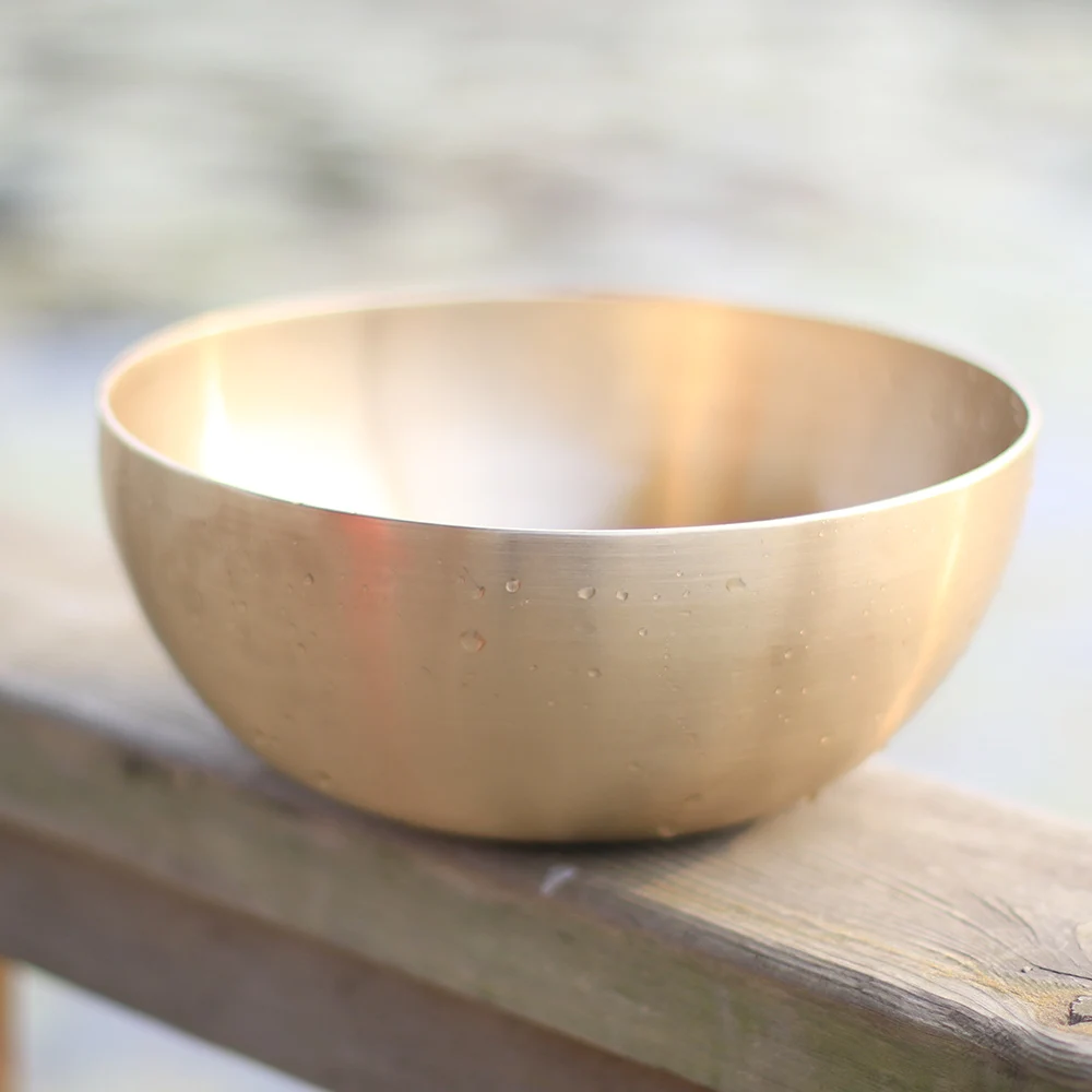 Tibetan Brass Healing bowl for yoga meditation