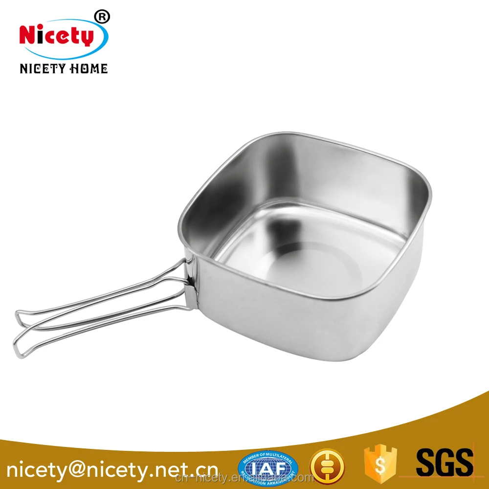 Кухонная посуда для походов пикника приготовления пищи набор пешего туризма 6 шт./компл. нержавеющая сталь 201