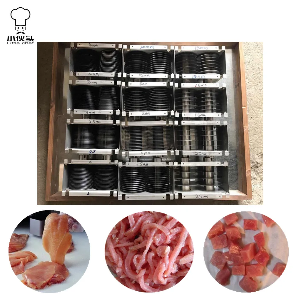
CE certified 2017 meat cutting machine Stainless steel Fresh Meat Slicer meat cube cutter 