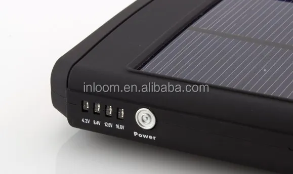 Portable universal solar charger, solar power bank for laptop/notebook/tablet