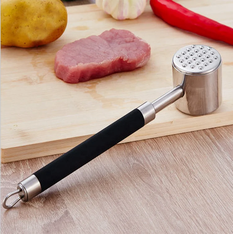 Stainless Steel Dual-Sided Tool for Tenderizing, Flattening & Pounding Meat Tenderizer Mallet /Meat Hammer / meat Pounder