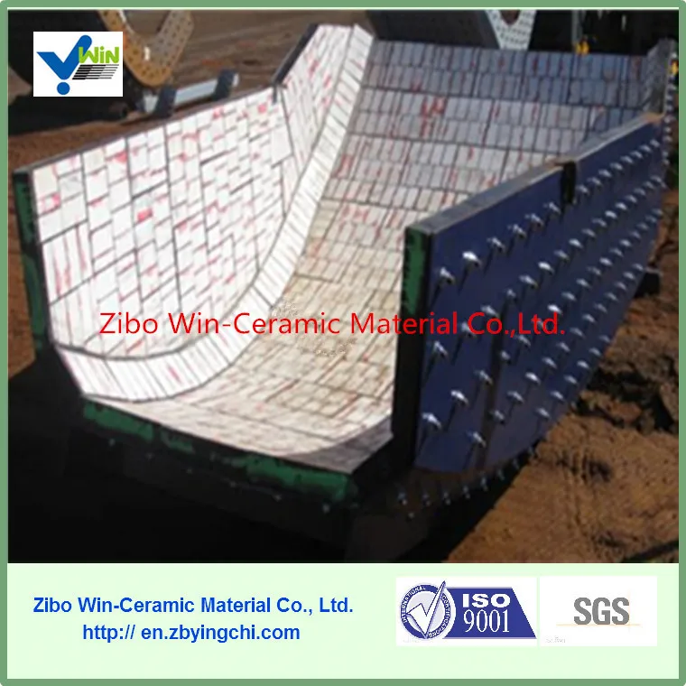 Low Price 92% 150*100*50 Alumina Ceramic Tile for Parachute and Rubber Flooring