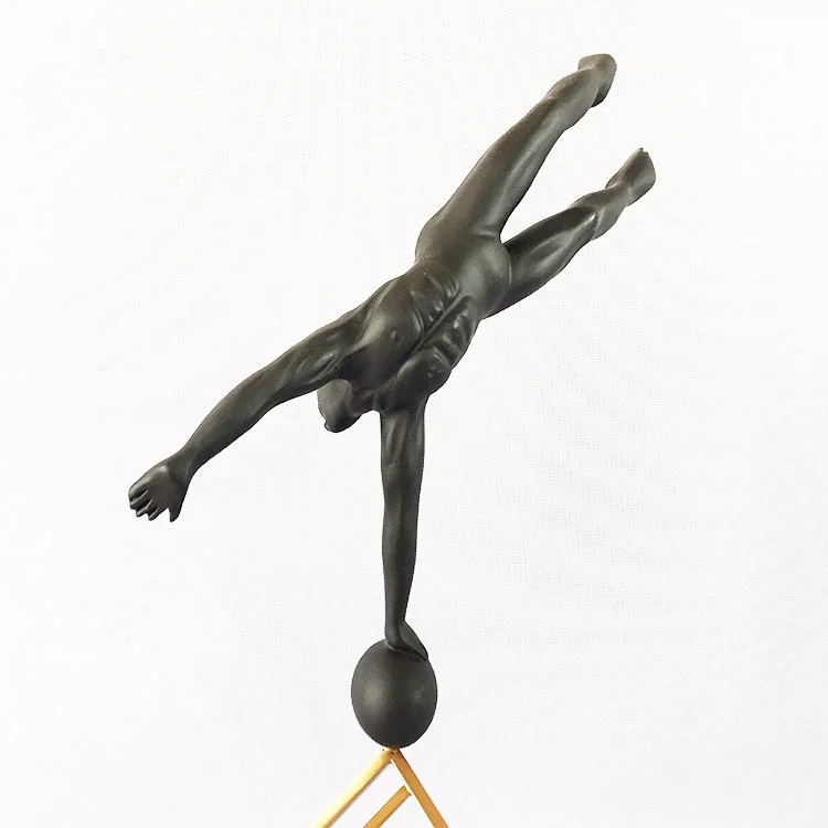 Скандинавская Простая Современная полимерная декоративная мраморная поделка настольная гимнастическая фигурка украшение