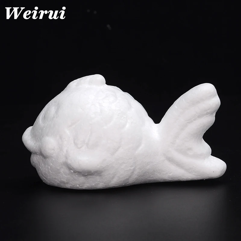 Styrofoam material foam fish/whale toy for children Puzzle toy painting color white model