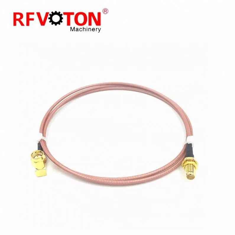 Sma штекер под прямым углом к sma женский для rg316 РФ Пигтейл коаксиальный кабель с разъемами