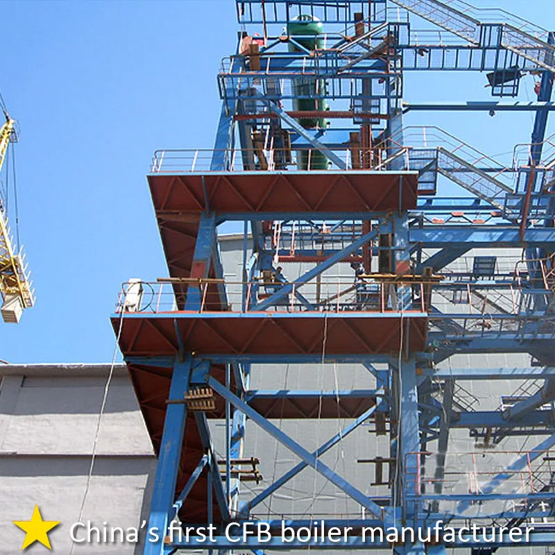 Energy-saving solide waste /bituminous coal fuel hot water circular flow bed CFB boiler