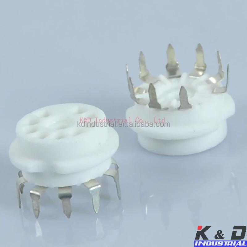 12AX7 ECC82 6922 6DJ8 9Pin Ceramic PCB Mount B9A Base Tube Socket