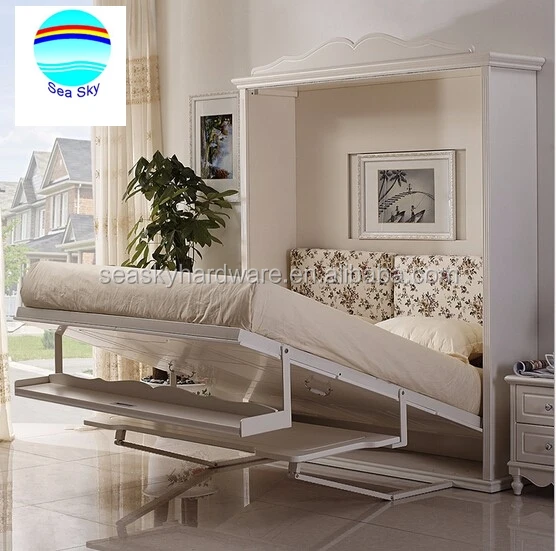 
Vertical Murphy Bed Wall Bed With Desk, Murphy Bed Hardware Kit 