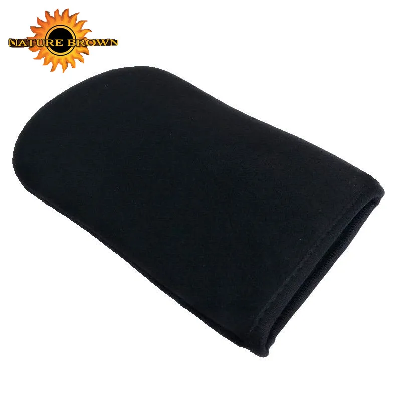 
2018 new products velvet custom logo back tanning mitt 