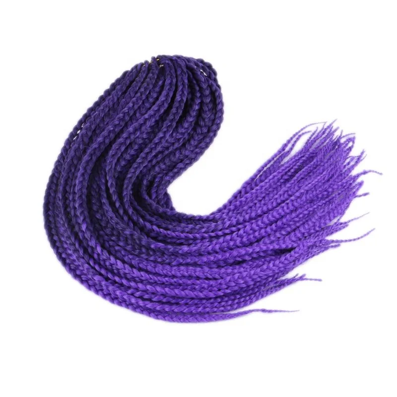 24inch 110grams 12roots/pack Ombre Purple Blonde Brown Color Jumbo Crochet Box Braids