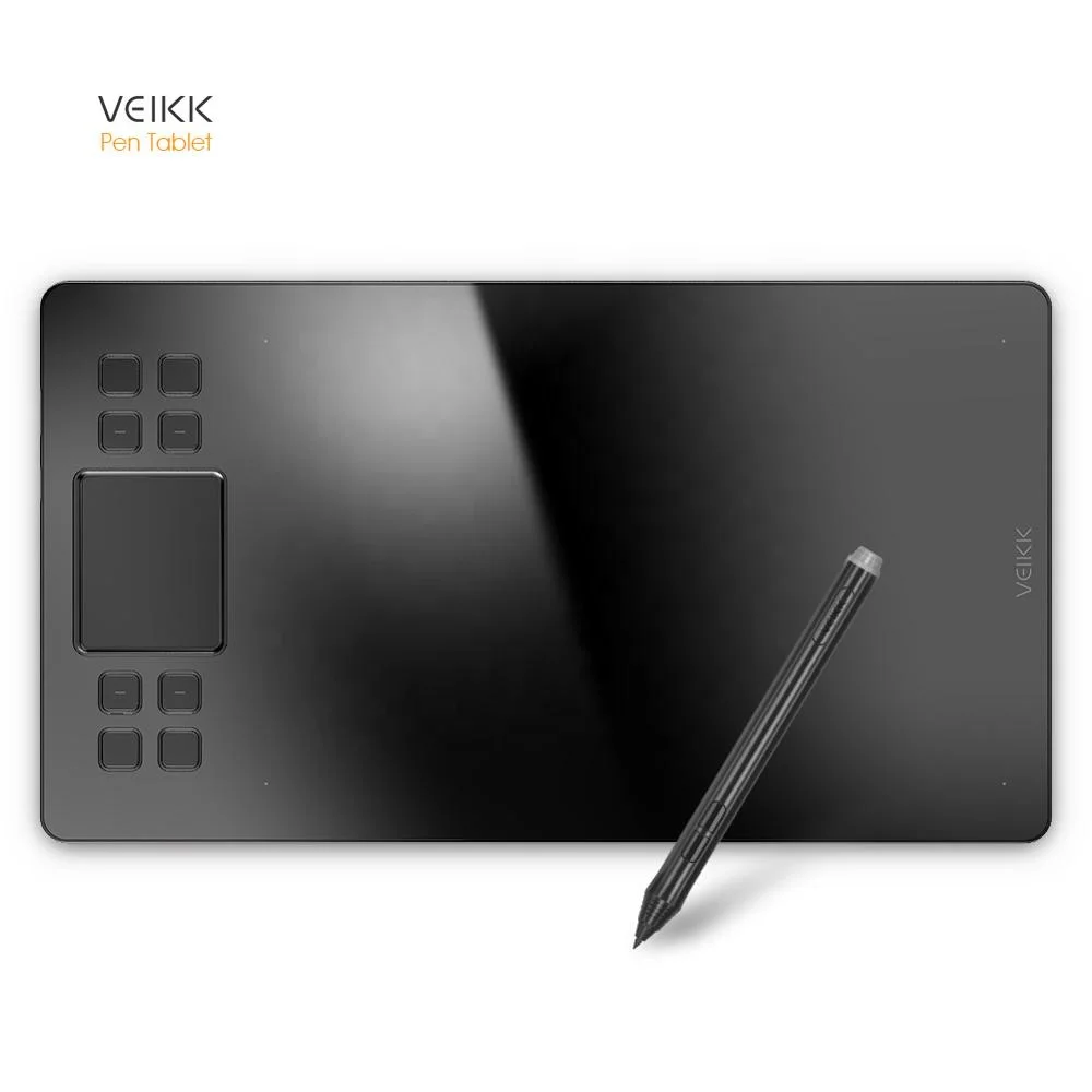 VEIKK A50 High Quality Illustrator tablet digital drawing with 8 hot keys&gesture touch pen display drawing tablet