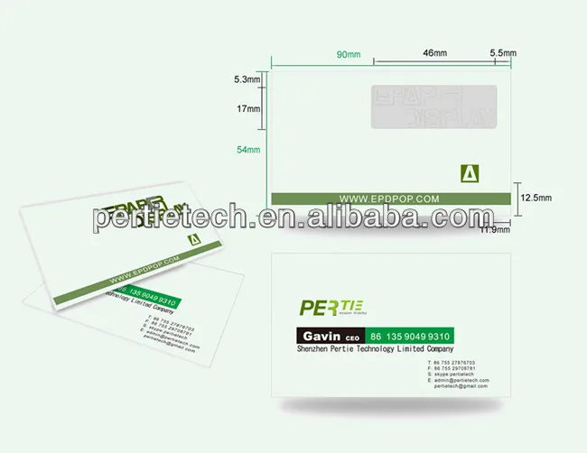 
business card with battery new business card design with epaper eink inserted 