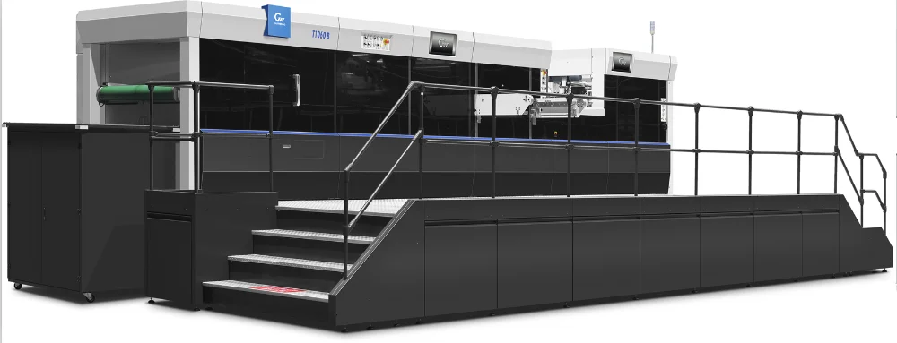 T1060B high speed automatic used paper cup die cutting machine with double cam gripper bar