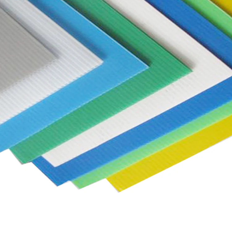 Lightweight Honeycomb Corrugated Floor Protection  Coreflute Sheet With H Stake Plastic Board Yard Signs