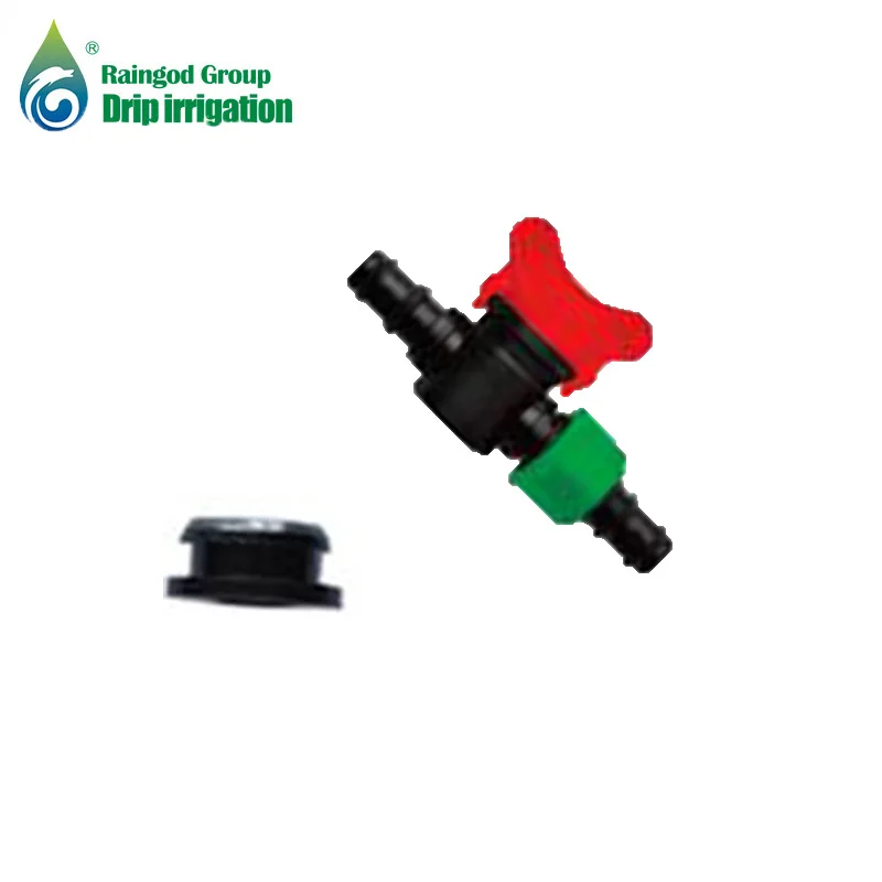 easy connect plastic drip irrigation tape pipe hose fitting valve connector