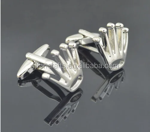 Cufflinks 1Pair Silver Design Fashion Shirt Men Party Wedding Men Gift Crown
