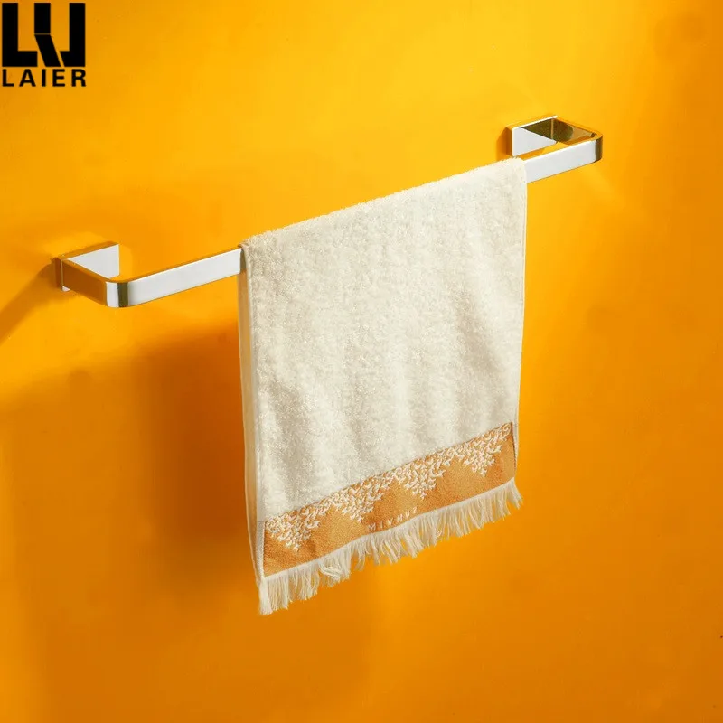 
2017 Laier Sanitary New Style Brass Chrome Plated Decorative Modern Heater Bath Towel Rail Holder For Hotel Building 