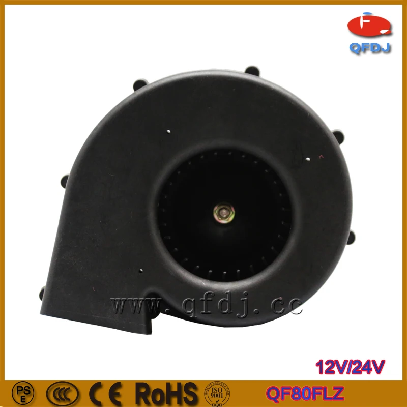 qifang 80FLZ plastic blower fan noiseless blower fan 24v oven blower fan motor