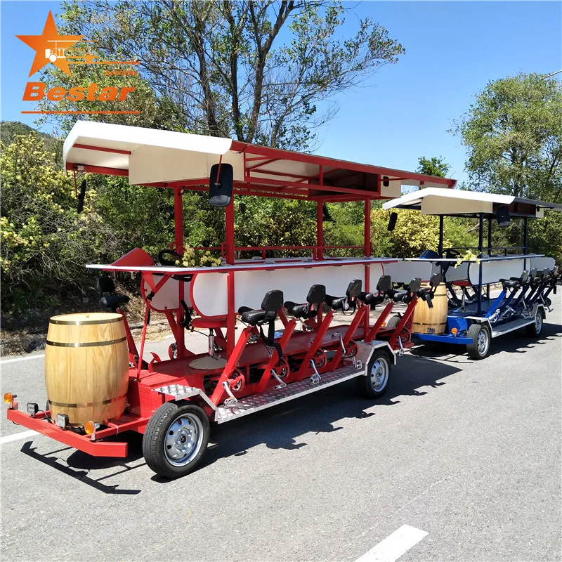 Электрический шаттл автобусная компания прогулка велосипед для паба городской тур