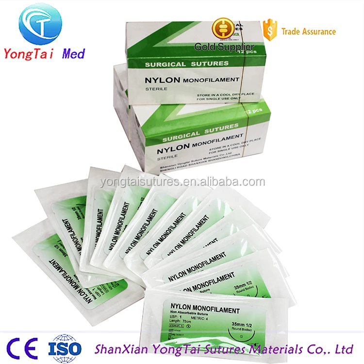 
Disposable All Types PGA PDS SILK NYLON Surgical Sutures thread 