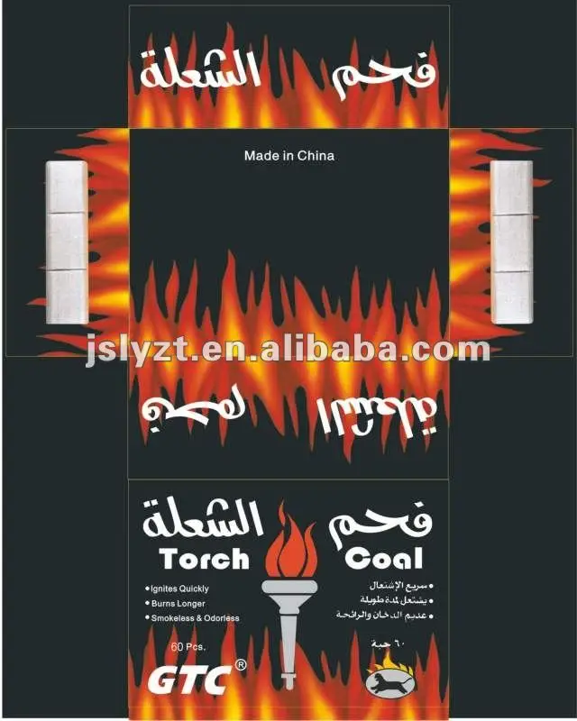 
 Серебряный уголь для кальяна-факел угля  