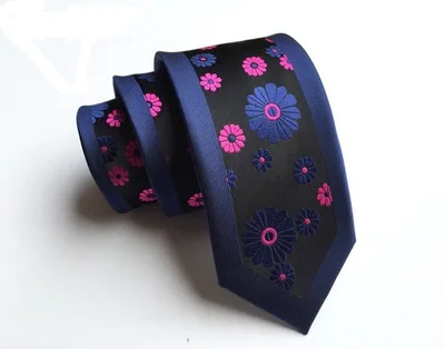  Wholesale Ties014 New Personality Fashion Jacquard 6cm Narrow Positioning Polyester Tie