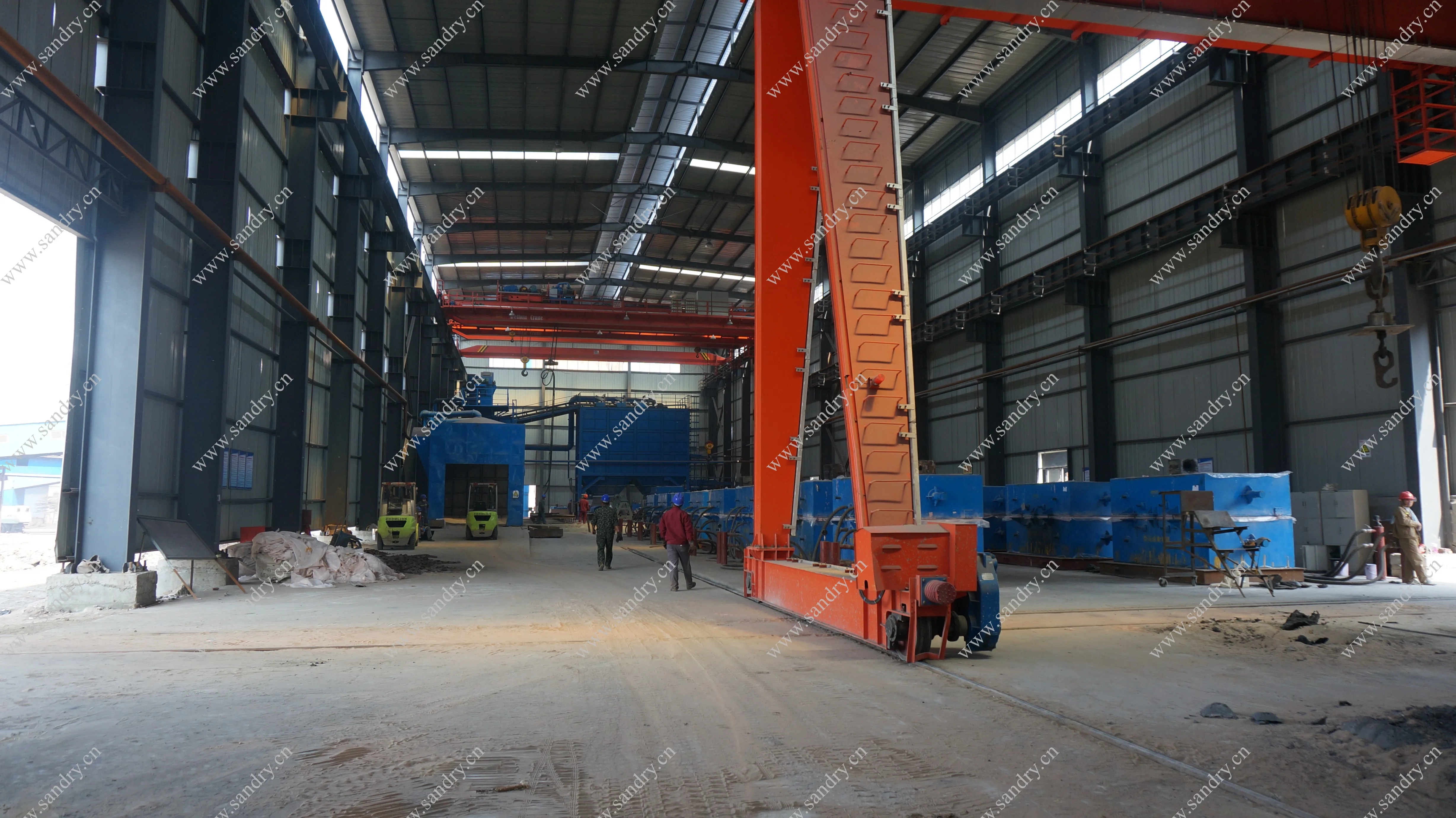 
High efficiency VPC V process molding line 