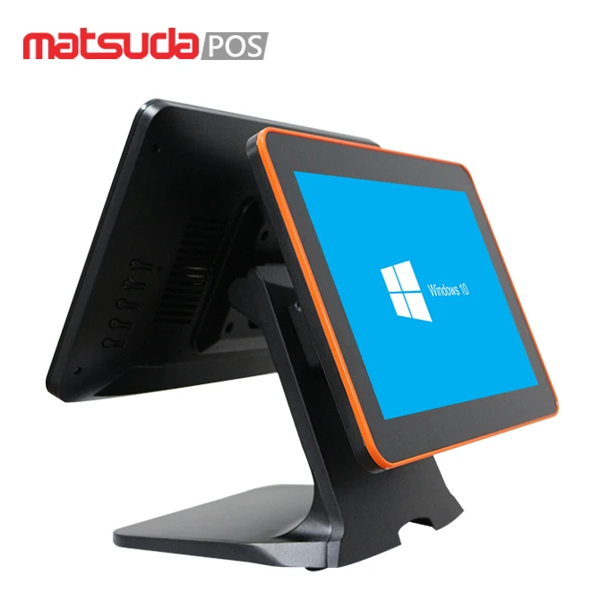 12 inch flat dual touch screen android tablet pos