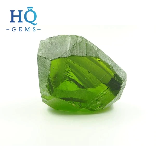 Synthetic nanosital gemstone rough peridot green 172# raw