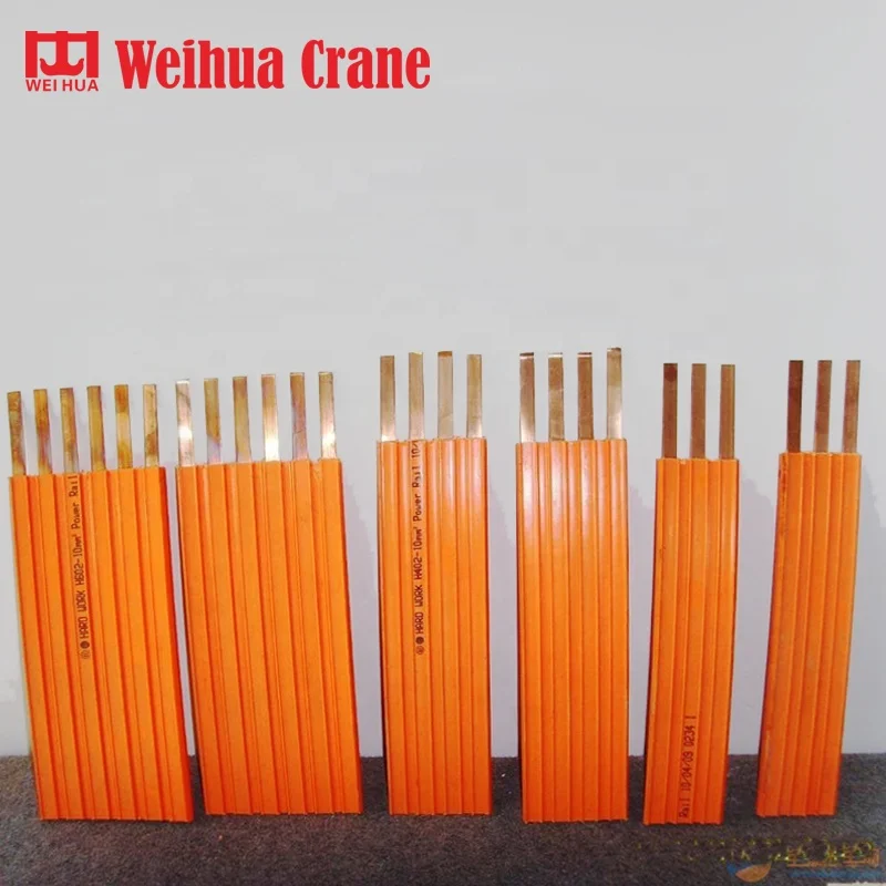 
Weihua safety power rail current collector seamless electrical busbar isolated conductor rail for overhead bridge crane 