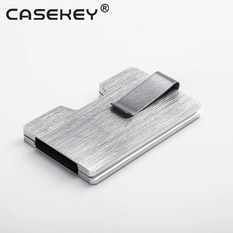 2020 Gift Items Print Rfid Aluminum Card Holder Customise Metal Money Clip