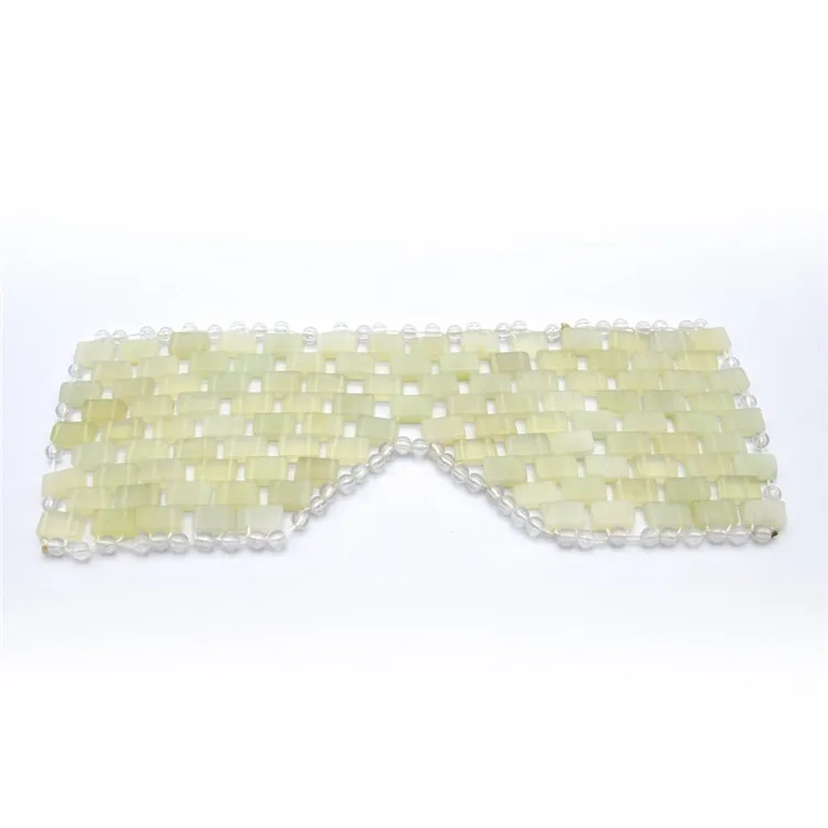 Natural Jade Sleep Mask & Blindfold,Natural Jade Eye Mask,Anti-Aging Hot or Cold Therapy Eye Mask Which is Soothing Cooling
