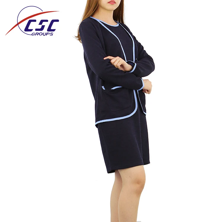 Office Lady New Fashion 2 Piece Set Women Pant Suits Slim Work Wear Office Ladies Long Sleeve Blazer And Skirts Outfits