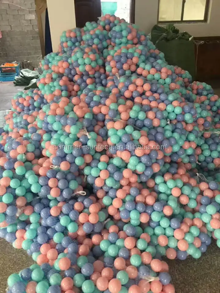 5.5 cm 5cm Wholesale Bulk Clear Plastic Ball Pit Balls For Ball Pools