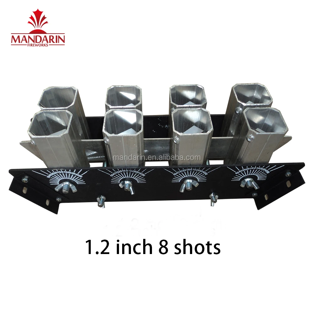 Заводская цена, 1,2 дюйма, 15 выстрелов, одинарный съемный раствор из алюминиевого сплава, трубки, держатель для фейерверка, демонстрационная стойка