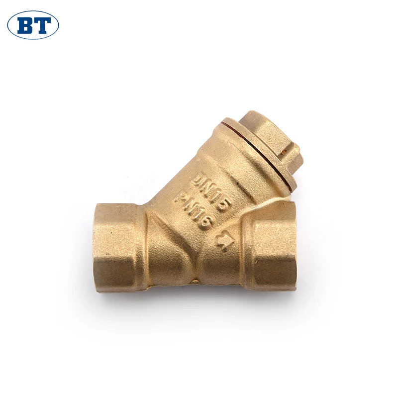 BOTE OEM BT5006 high pressure Female thread brass Y shaped strainer check valve price