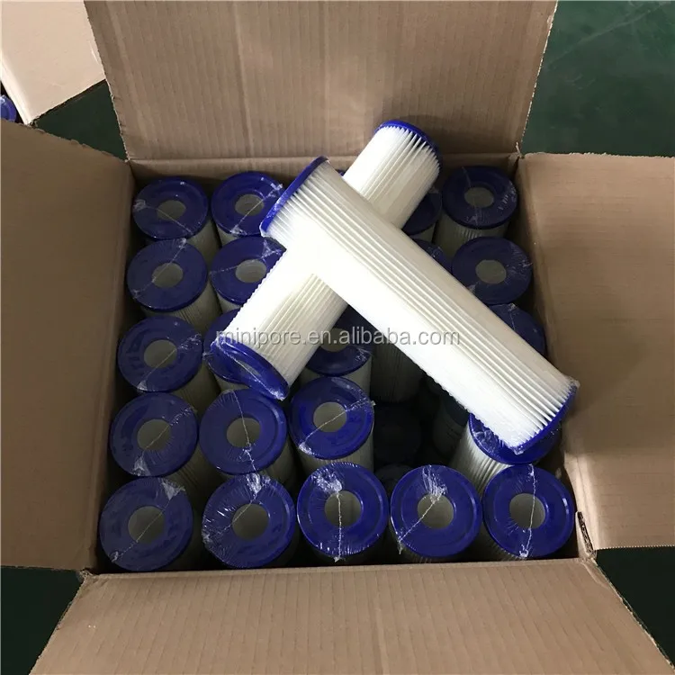 PCP pleated paper filter cartridge / polyester cellulose pleated water filter 10' 20'