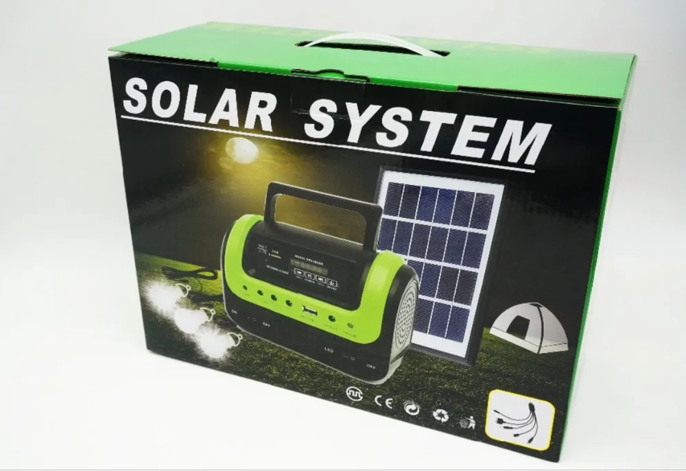 New hot selling mini complete solar panel light led system for home