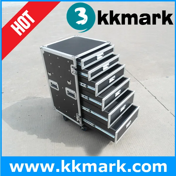 Travel Utility case with drawer/ Aluminium Rack Drawer Case/ Drawer flight Case With Wheels