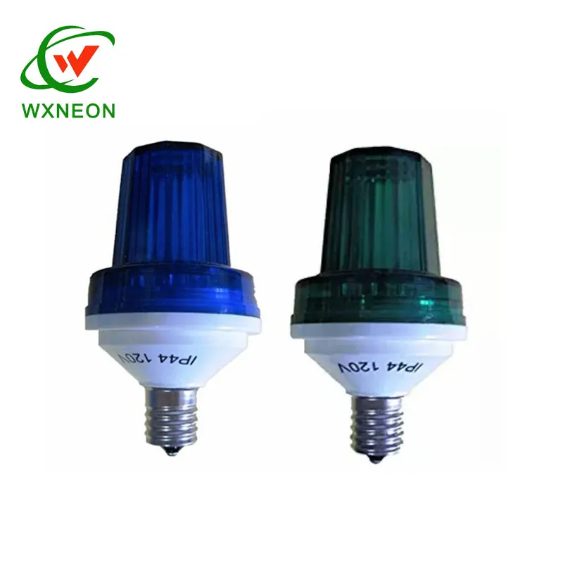 120v E12 Xenon Flashing Flash Flame Firework C7 Strobe Bulbs